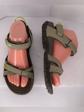 Teva Gray/Green Numa Sport Strap Adjustable Waterproof Women’s Sandals Sz 7